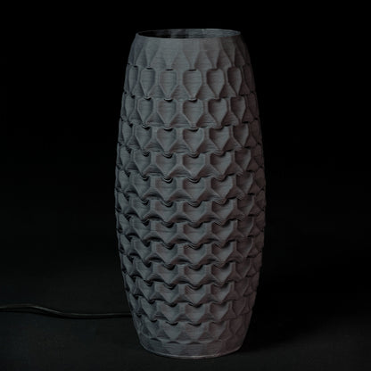 Fracta lamp in black porcelain, Large — Código Materia