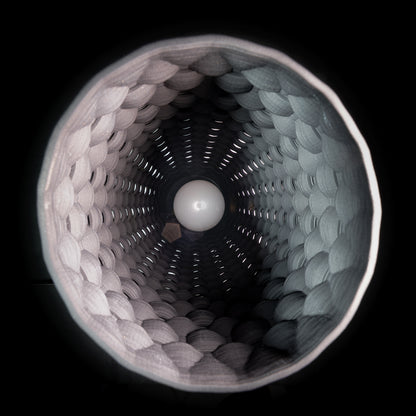 Fracta lamp in black porcelain, Código Materia