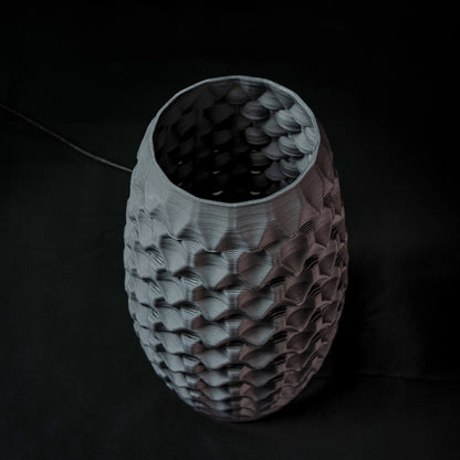 Fracta lamp in black porcelain, Medium — Código Materia