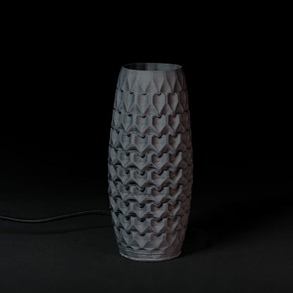 Fracta lamp in black porcelain, Small — Código Materia