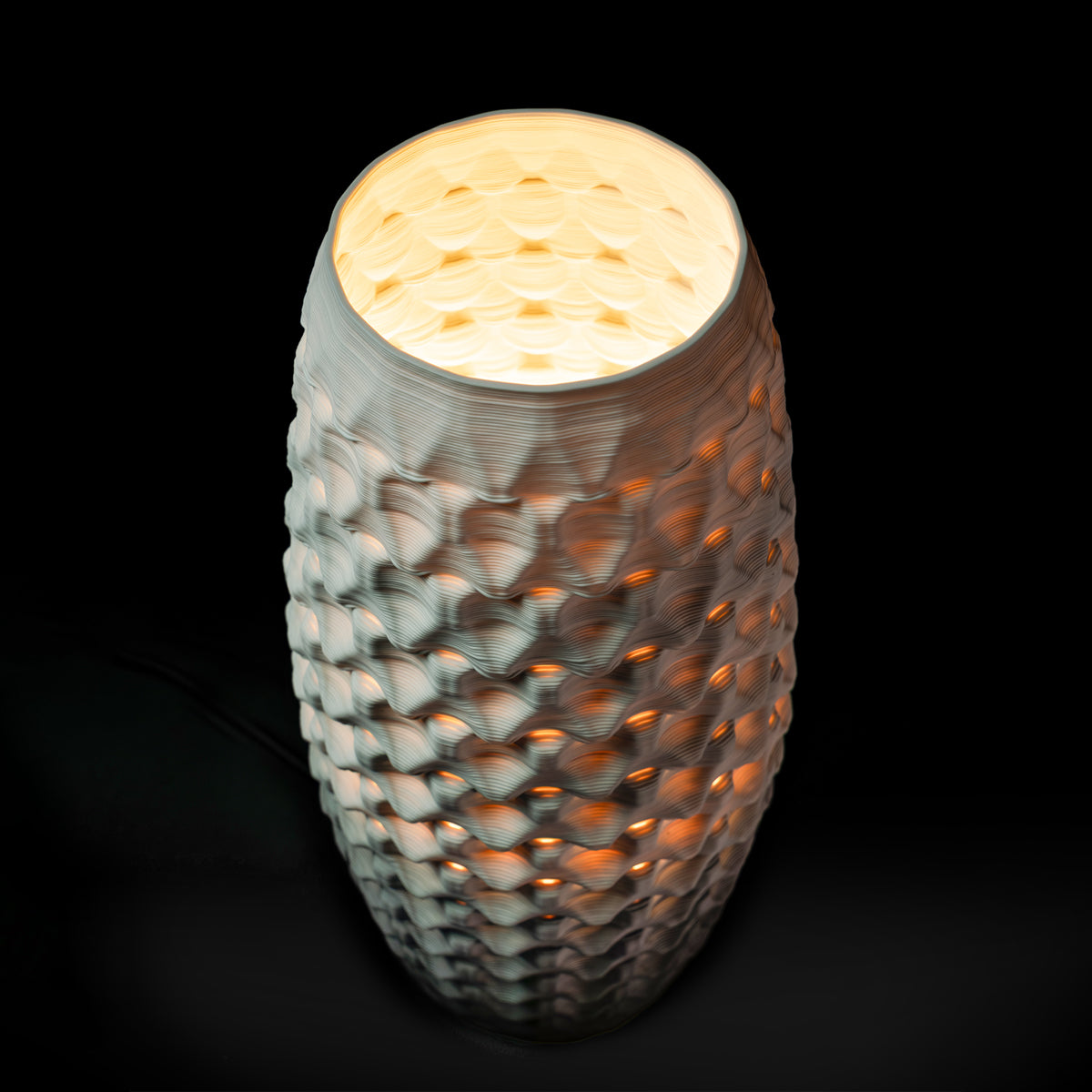 Fracta lamp in gradient porcelain, Large — Código Materia