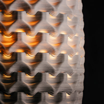 Fracta lamp in gradient porcelain, Large — Código Materia