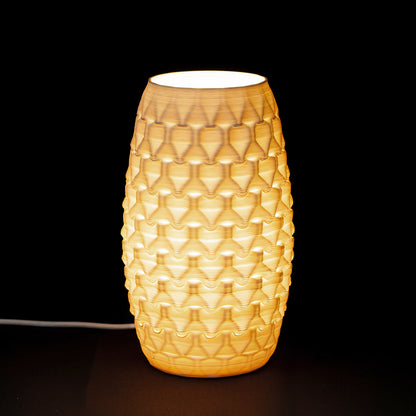 Fracta lamp in white porcelain, Medium — Código Materia
