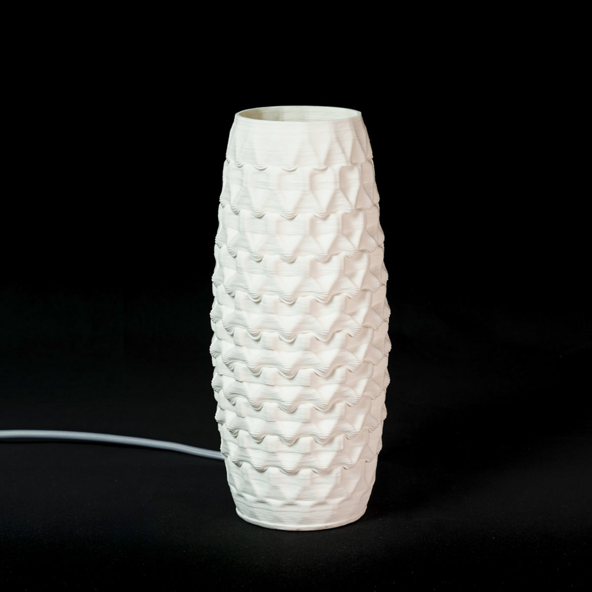 Fracta lamp in white porcelain, Small — Código Materia