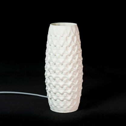 Fracta lamp in white porcelain, Small — Código Materia