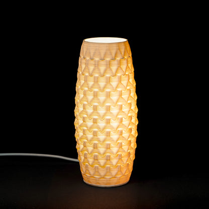 Fracta lamp in white porcelain, Small — Código Materia