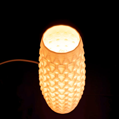 Fracta lamp in white porcelain, Small — Código Materia