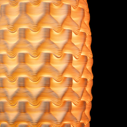 Fracta lamp in white porcelain, Small — Código Materia